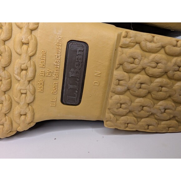 L.L.Bean Duck Boots Women's 7 N Shearling Lined Low Cut Slip-On Maine USA - Picture 6 of 14